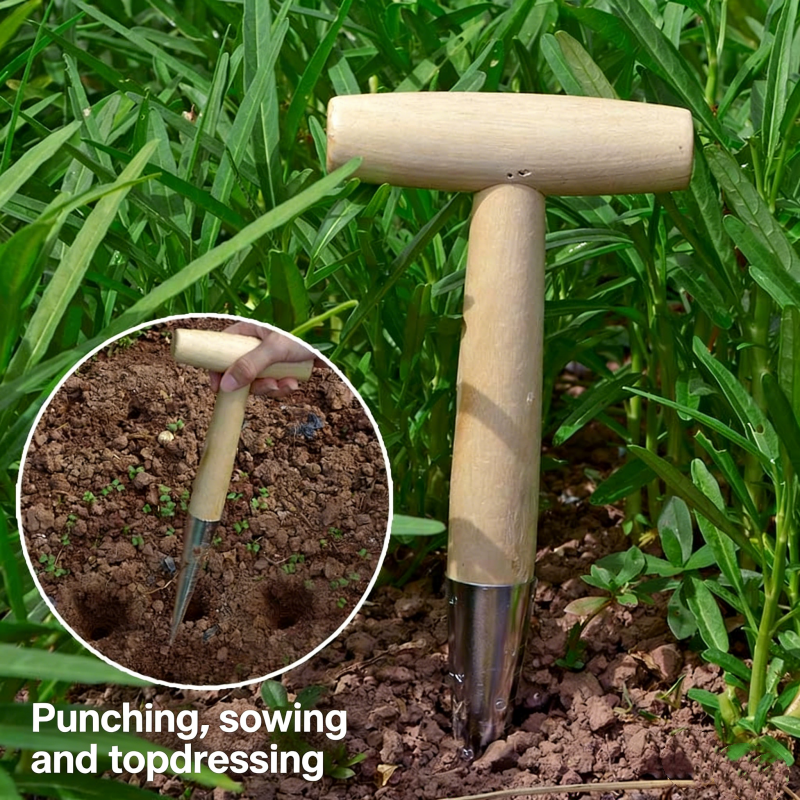 Gardening Tools For Digging - Handheld Clear Scale Garden Hole Puncher
