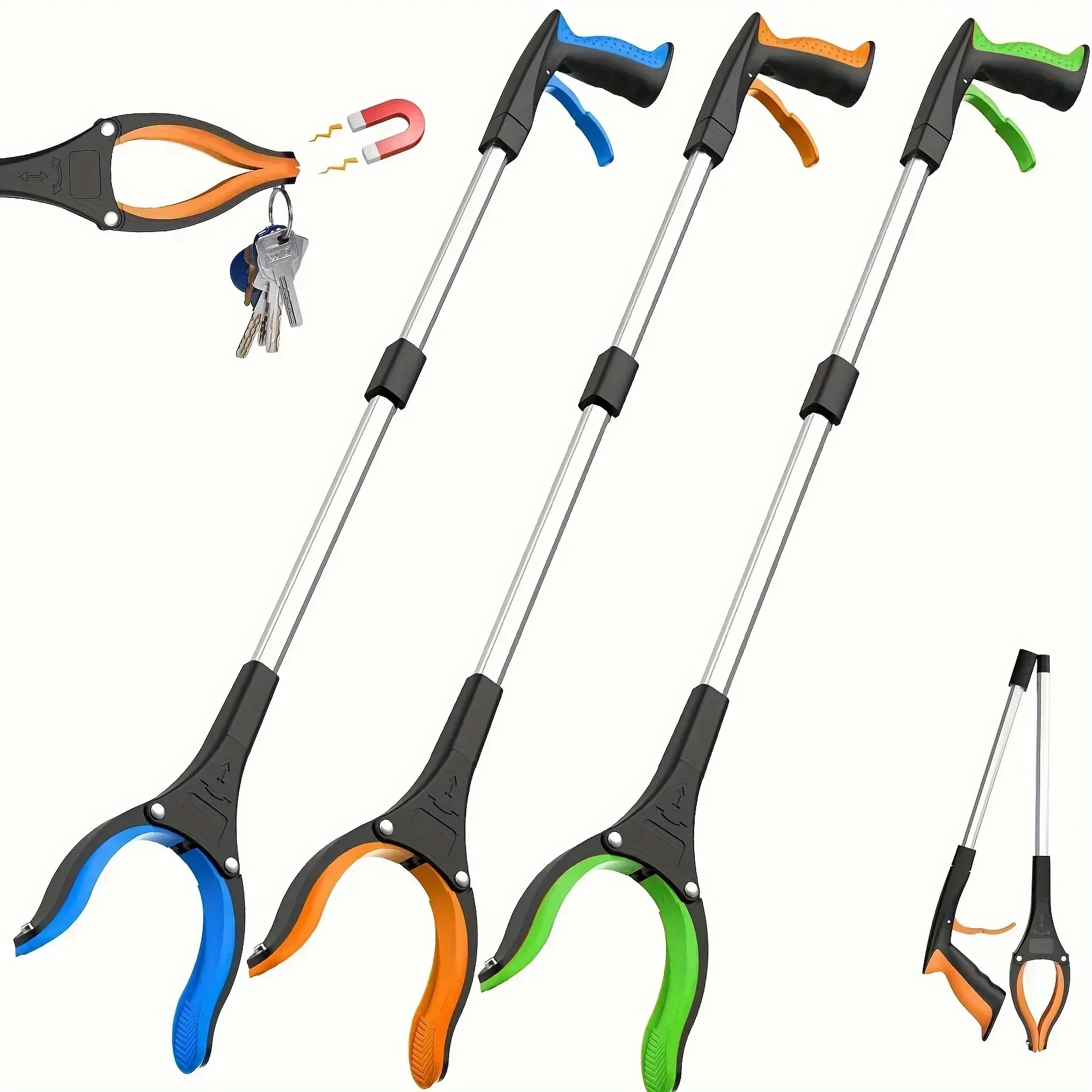 Gardening Tools For Elderly - 32 Inch 360° Rotating Trash Grabber