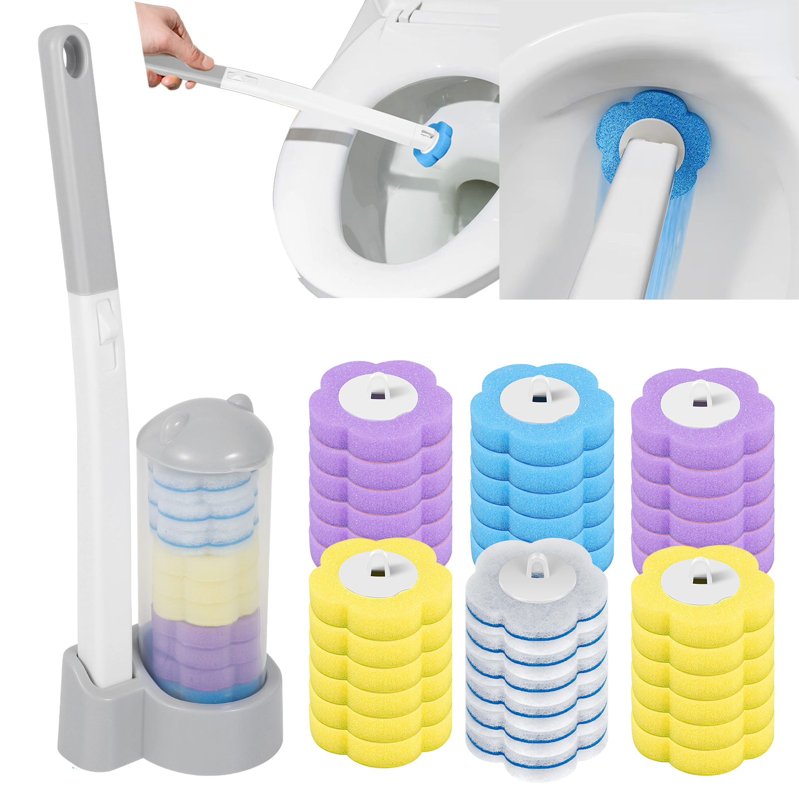 New Toilet Brush Disposable Re - đánh giá và giá Gardening Tools Long Handle