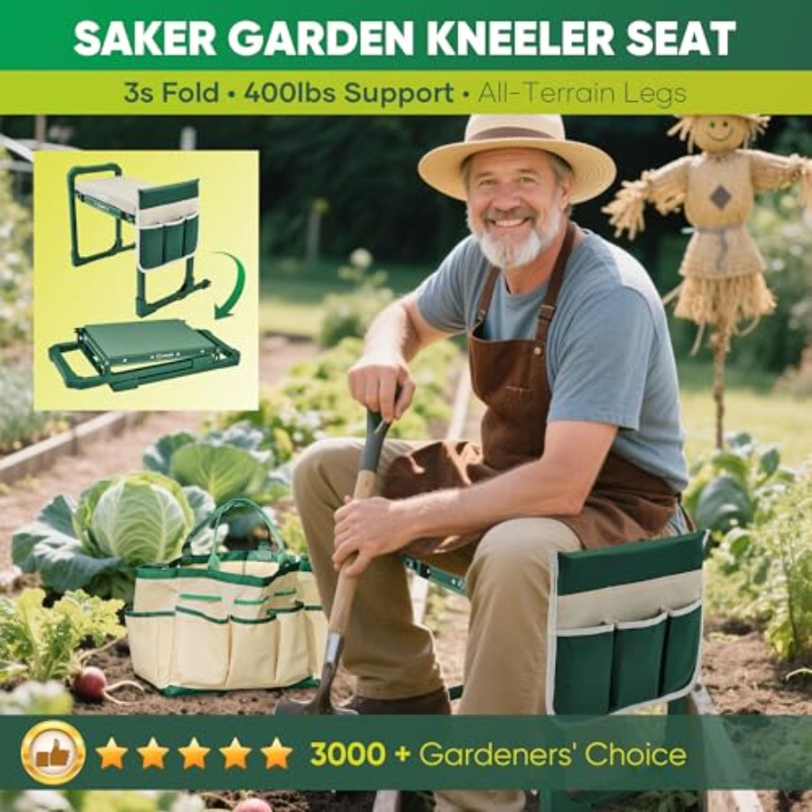 Foldable Gardening Stool with  - đánh giá và giá Gardening Tools For Elderly