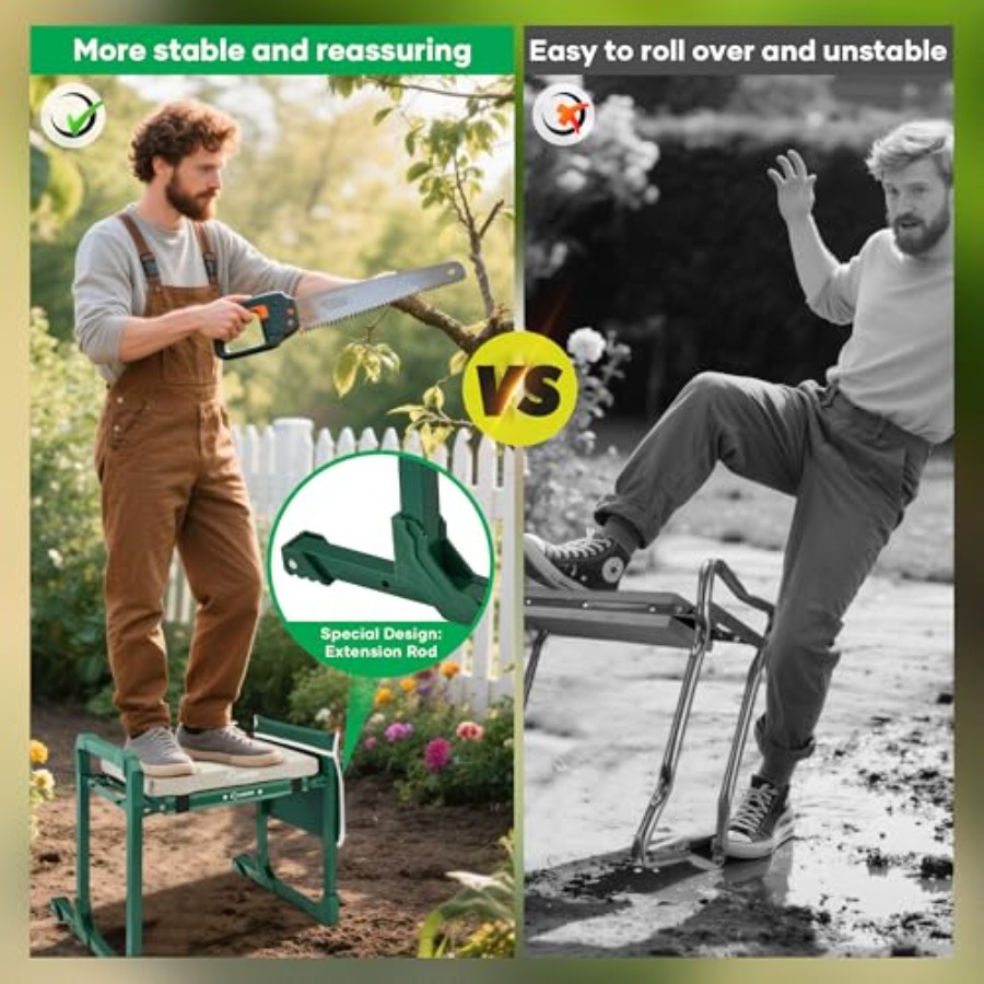 Foldable Gardening Stool with  - đánh giá và giá Gardening Tools For Elderly