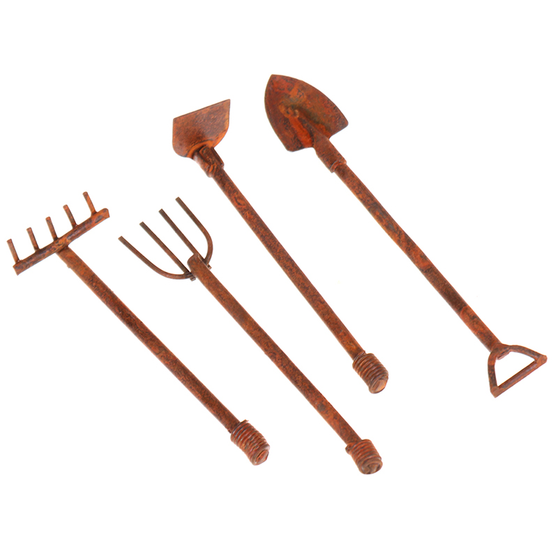 1:12 Scale Dollhouse Miniature - đánh giá và giá Gardening Tools Shovel