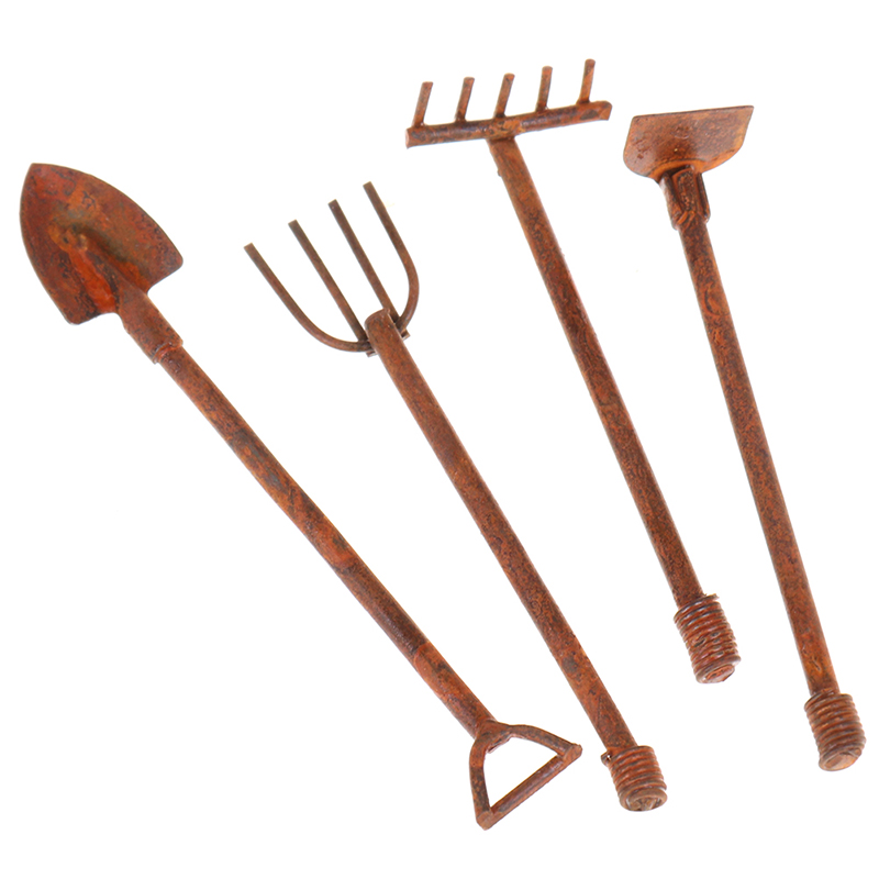 1:12 Scale Dollhouse Miniature - đánh giá và giá Gardening Tools Shovel