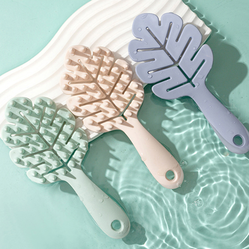 Leaf Shape Silicone Shampoo Br - đánh giá và giá Gardening Tools Long Handle