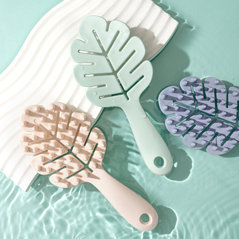 Leaf Shape Silicone Shampoo Br - đánh giá và giá Gardening Tools Long Handle