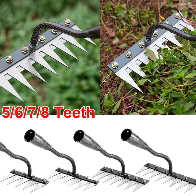 5/6/7/8 Teeth Iron Gardening H - đánh giá và giá Gardening Tools For Digging