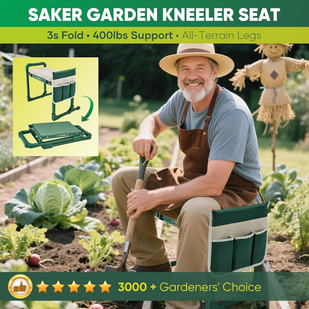 Garden Kneeler and Seat oldabl - đánh giá và giá Gardening Tools For Elderly
