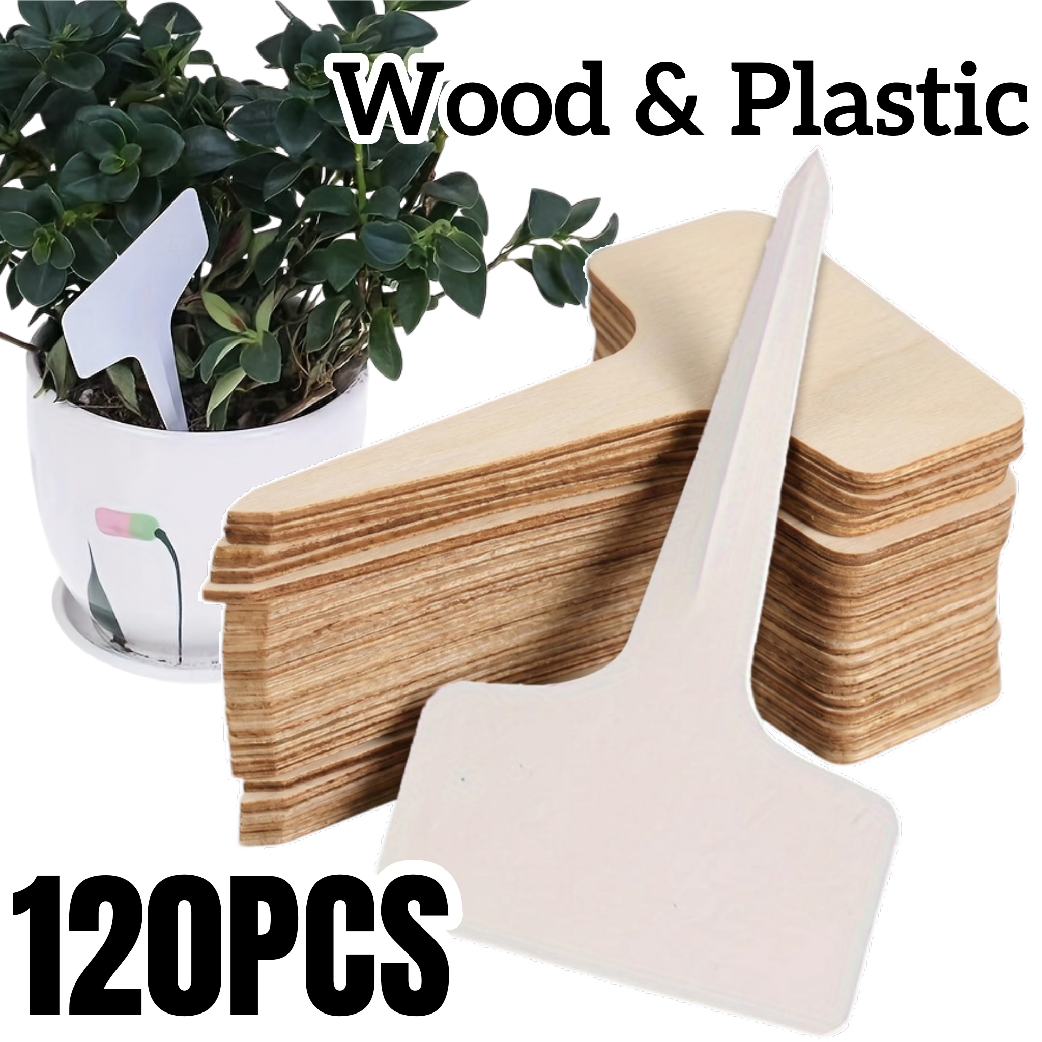 20/120pcs Durable T-Shaped Pla - đánh giá và giá Plant Label Tags