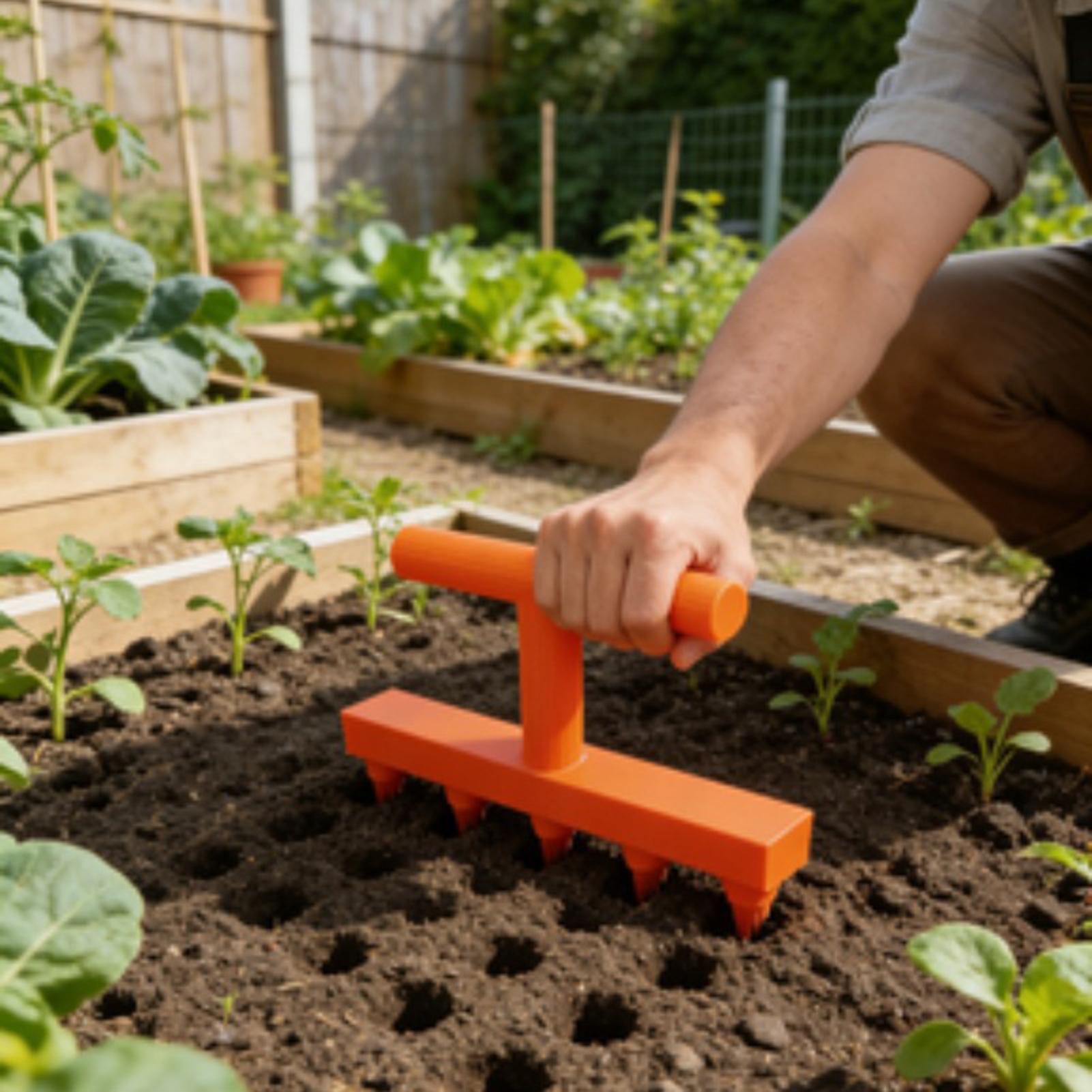 Five-Tooth Seedling Dibbling T - đánh giá và giá Gardening Tools For Elderly
