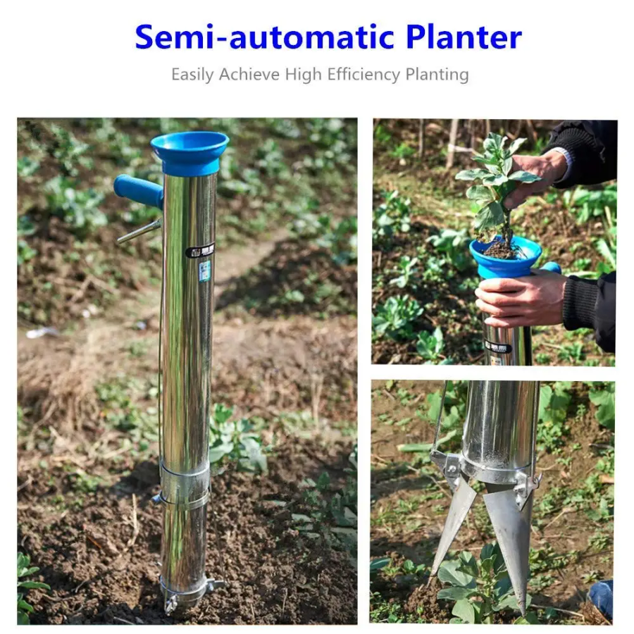 Stainless Steel Manual Seedlin - đánh giá và giá Gardening Tools Long Handle