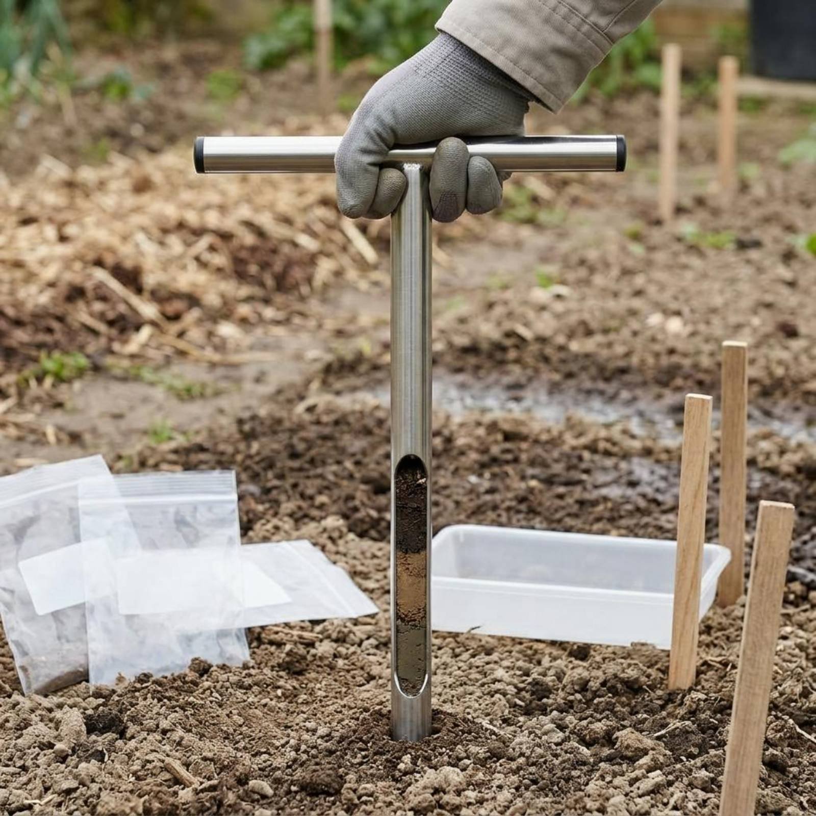 Stainless Steel Soil Sampler E - đánh giá và giá Gardening Tools Long Handle