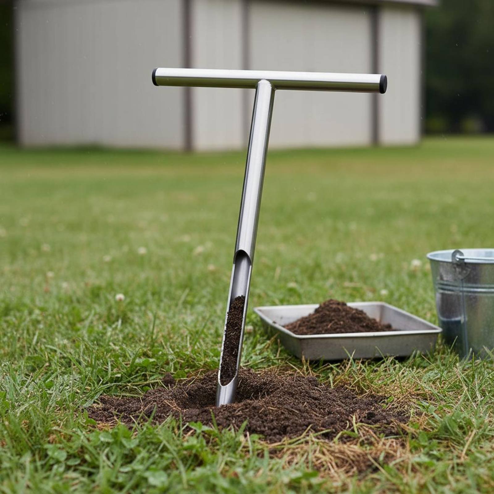 Stainless Steel Soil Sampler E - đánh giá và giá Gardening Tools Long Handle