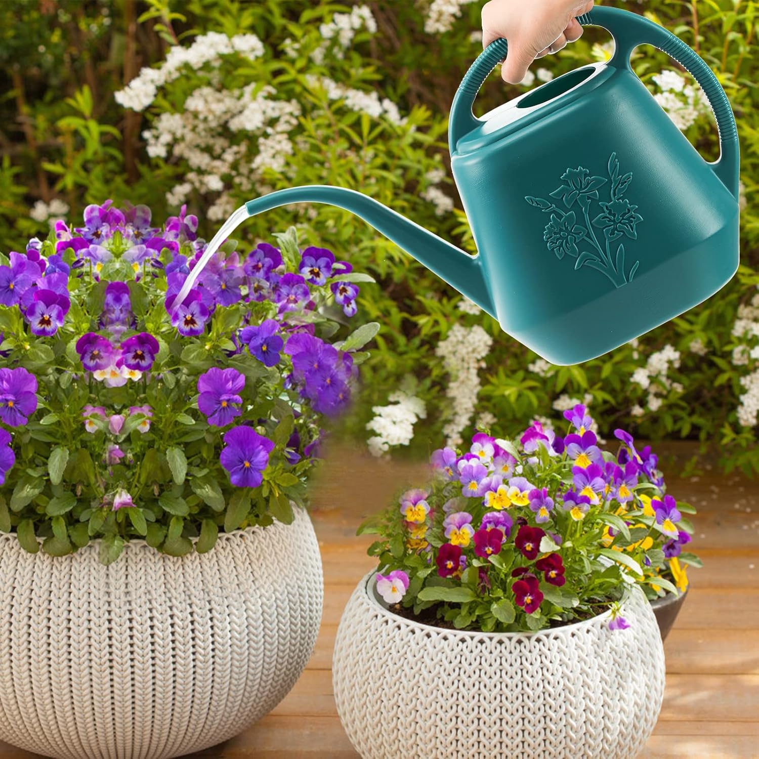 1-Gallon Plastic Watering Can  - đánh giá và giá Watering Can Long Spout