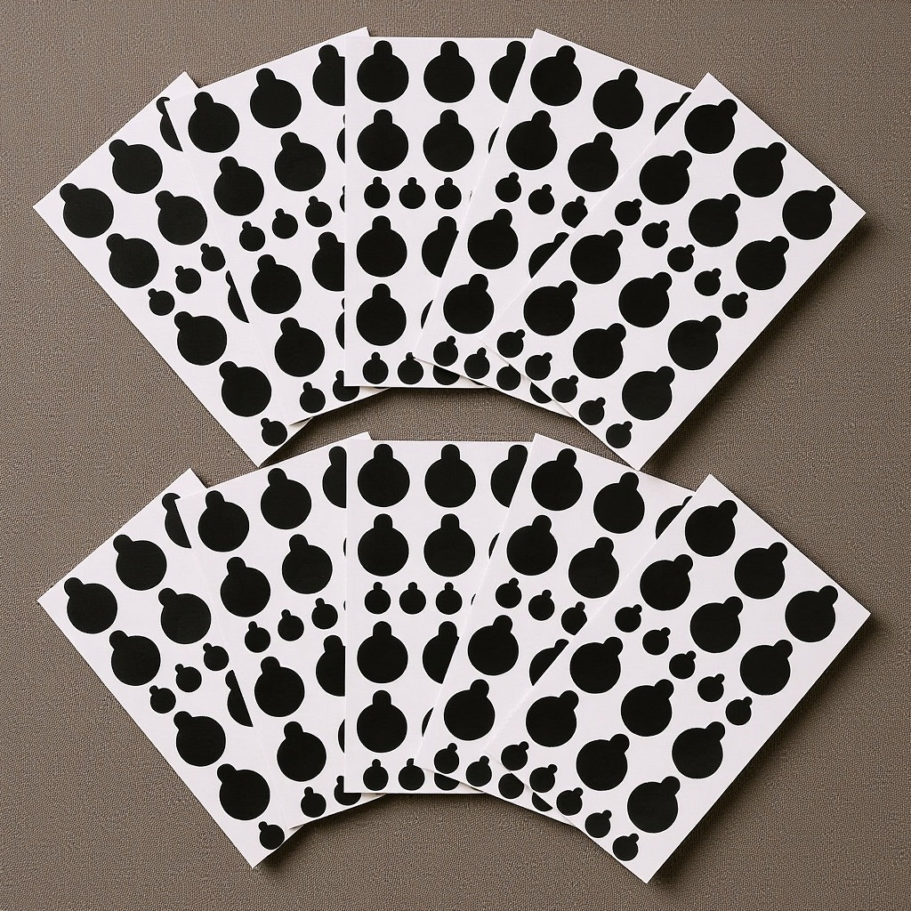 10 Sheets Blackout Privacy Sti - đánh giá và giá Plant Label Tags