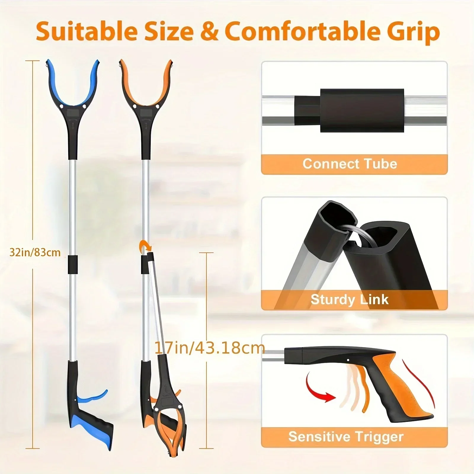 32 Inch 360° Rotating Trash Gr - đánh giá và giá Gardening Tools For Elderly